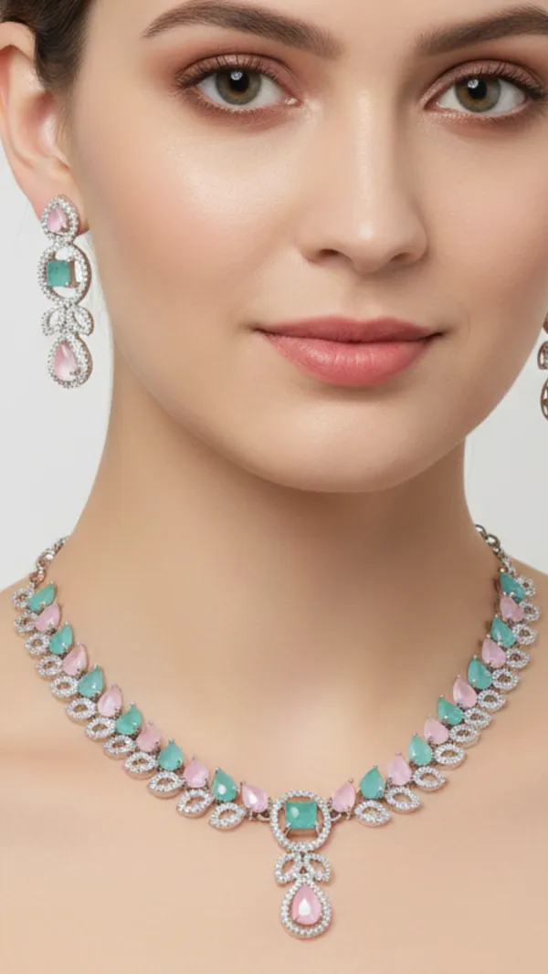 Pastel_Aura_CZ_American_Diamond_Necklace_and_Earring_set_for_Women