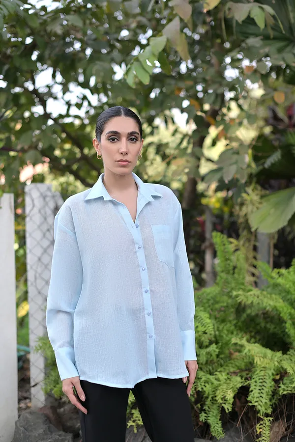 Women's_Light_Blue_Linen_Blend_Shirt_Airy,_Lightweight_Button-Down_for_Everyday_Style_and_Comfort