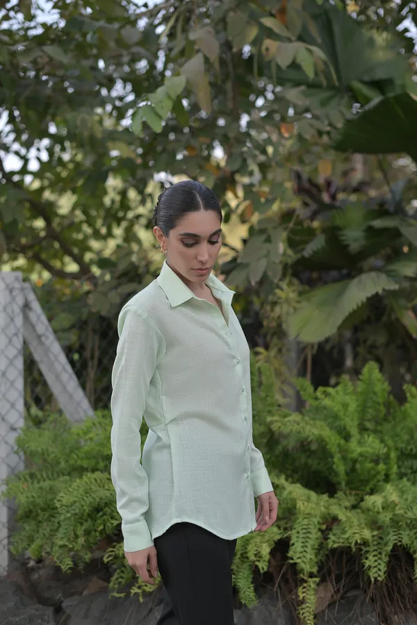 Women's_Oversized_Semi-Sheer_Light_Green_Shirt