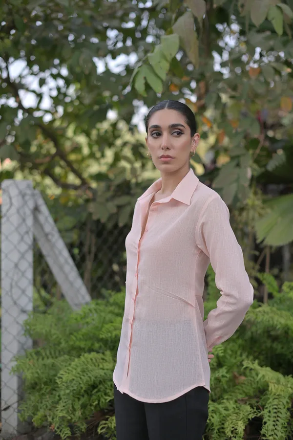 Women's_Pastel_Blue_Sheer_Textured_Button-Down_Shirt