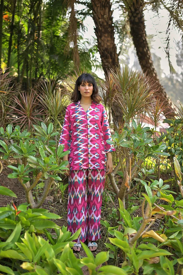 Fuchsia_Pink_Cotton_Blend_Digital_Print_Co-Ord_Set_For_Women