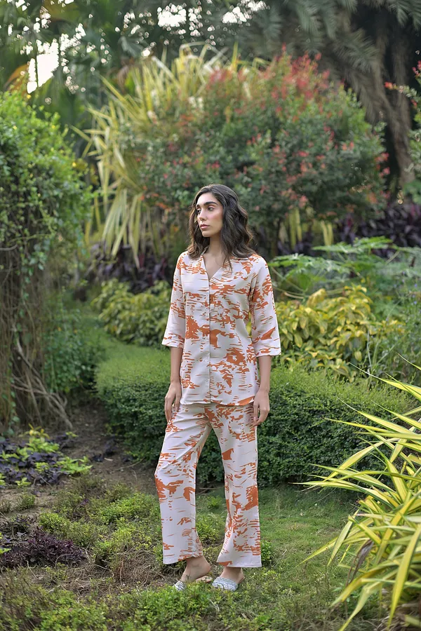 Orange_Cotton_Blend_Digital_Print_Co-Ord_Set_For_Women