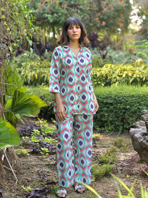 Aqua_Cotton_Blend_Digital_Print_Co-Ord_Set_For_Women