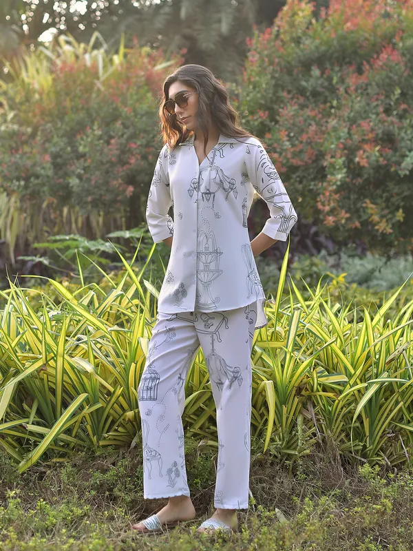 White_Cotton_Blend_Digital_Print_Co-Ord_Set_For_Women