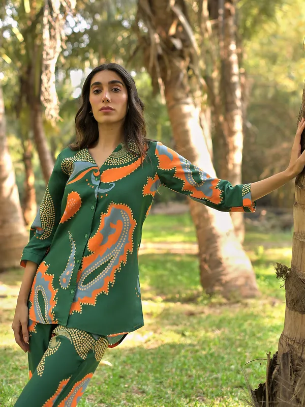 Green_Cotton_Blend_Digital_Print_Co-Ord_Set_For_Women