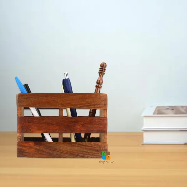 Wooden_Desk_Organizer,_Pen_Stand/Pencil_Stand_Office_Supplies_Pen_Holder_Table_Storage_Organizer_Office_Desk_Accessories,_Pen_Stands_For_Office_Use