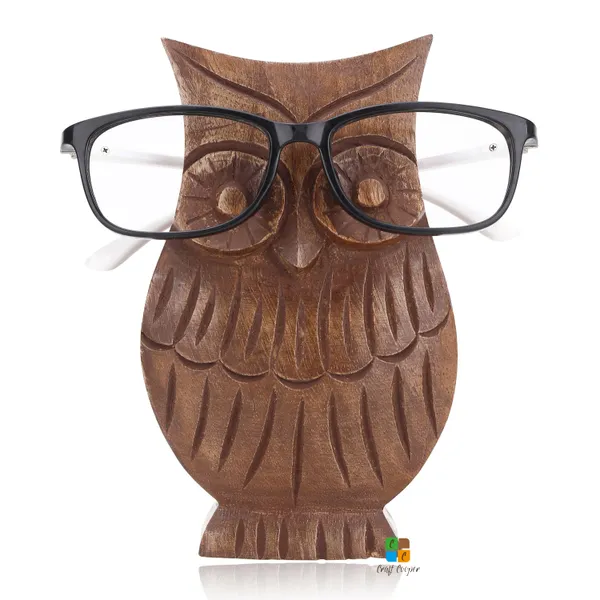 Handmade_Owl_Spectacle_Wood_Tabletop_Eyeglass_Holder_Stand