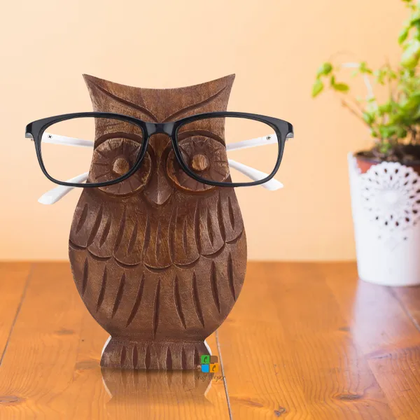 Handmade_Owl_Spectacle_Wood_Tabletop_Eyeglass_Holder_Stand