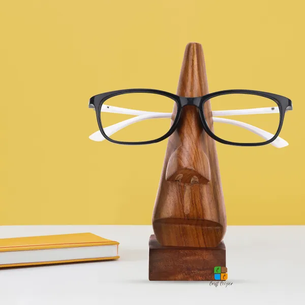 Handmade_Wooden_Nose_Shape_Tabletop_Eyeglass_Holder_Stand