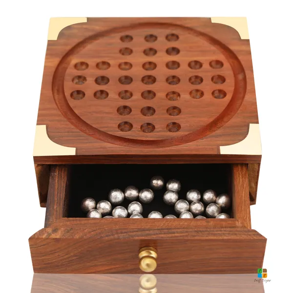 Handmade_Indian_Wooden_Solitaire_Board_Game_With_Stainless_Steel_Balls_Travel_Games_For_Adults