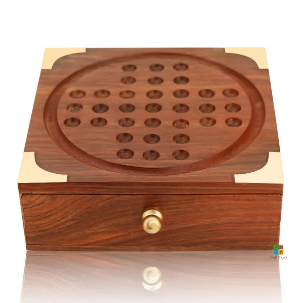 Handmade_Indian_Wooden_Solitaire_Board_Game_With_Stainless_Steel_Balls_Travel_Games_For_Adults