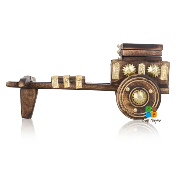 Craft_Cooper_Antique_Bullock_Cart_Shaped_Wooden_Tea/Coffee_Cup_Coaster_Holder_for_Dinning_Table/Home/Office_Desk_|_Set_of_6pc._|_Solid_Wooden