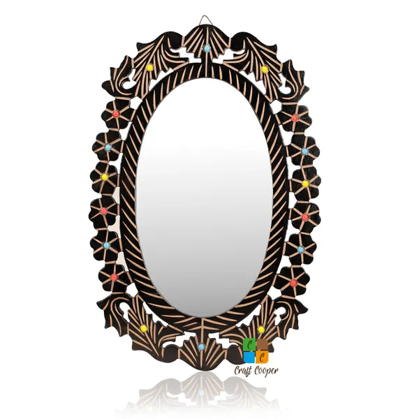 Craft_Cooper_Beautiful_Wooden_Handcrafted_Design_Oval_Mirror