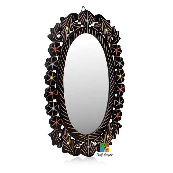 Craft_Cooper_Beautiful_Wooden_Handcrafted_Design_Oval_Mirror