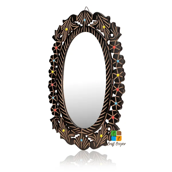 Craft_Cooper_Beautiful_Wooden_Handcrafted_Design_Oval_Mirror