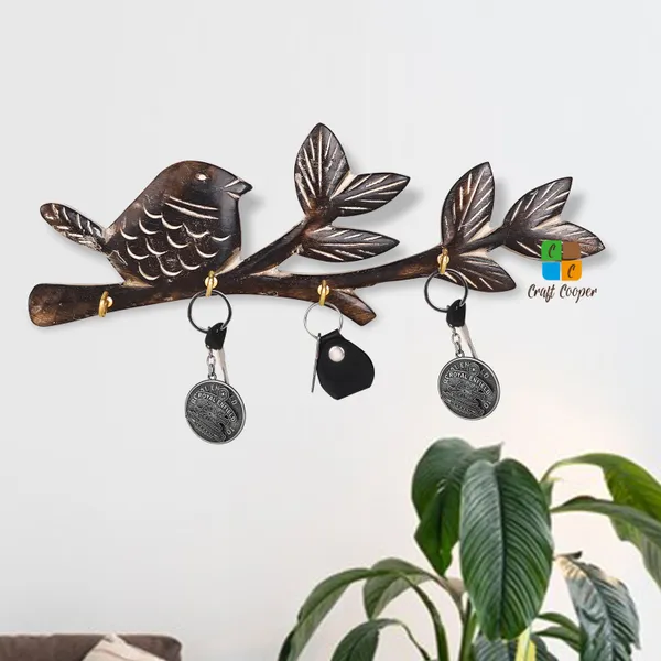 Craft_Cooper_Decorative_Aesthetic_Design_Stylish_Bird_Wall_Door_Hanging_Key_Hanger_with_Hooks