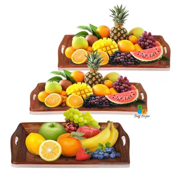 Craft_Cooper_Excellent_Brownie_Wooden_Coffee_Tray,_Pack_of_Three,_Self_Made_Design,_Shape_Rectangular,_Dishwasher_Safe