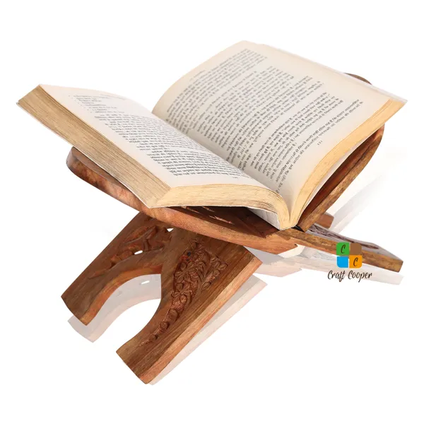 Craft_Cooper_Foldable_Book_Stand_Holder/Book_Rest_Keep_for_Home/Work_Space/Religious_Places