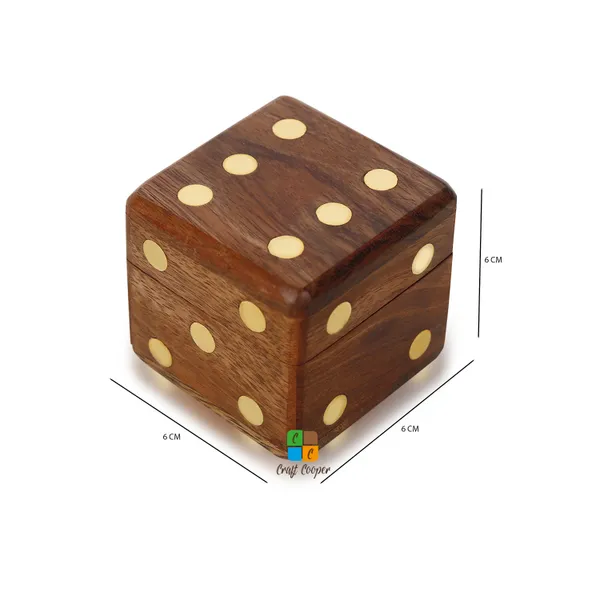 Craft_Cooper_Handcrafted_Box_and_5_Dice_Set_Paperweight_Puzzles_Wooden_Toys_and_Games