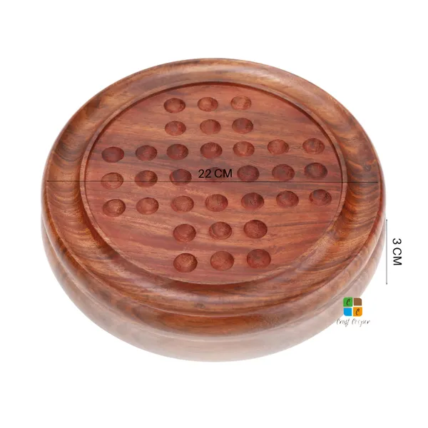 Craft_Cooper_Handcrafted_Wooden_Circular_Design_Solitaire_Board_Game_with_Glass_Marbles_for_Kids,_Teens_&_Adults._Ideal_for_Gifts_and_Tabletop_Games