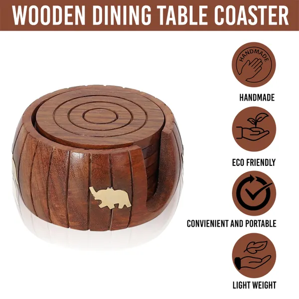 Craft_Cooper_Handcrafted_Wooden_Textured_Tea_Coaster_Set_of_6_for_Your_Tables_(H_2.5_x_W_4_x_L_4_inches)_|_Wooden_hot_Cup_Pads_|_Wooden_Tea_Coaster_|_Coffee_Cup_Wooden_Stand_Coaster