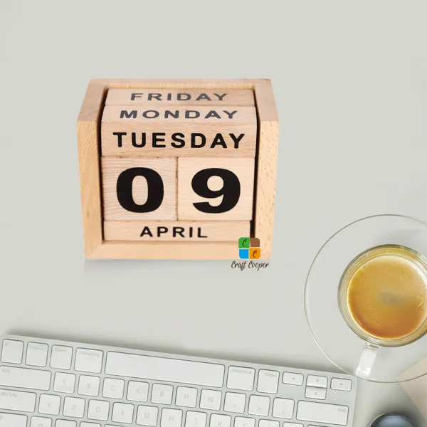 Craft_Cooper_Wooden_Calendar-Mini_Desk_Calendar_for_Office_and_Home_Table/Desk_Calendar_Office_Desk_Stationary_Calendar_(NATURAL)