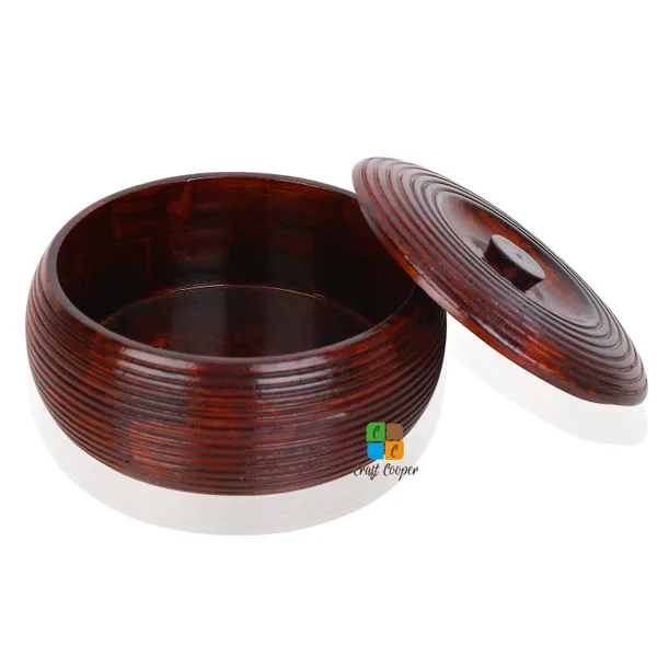 Craft_Cooper_Wooden_Chapati_Roti_Hot_Box_in_Sheesham_Wood_Casseroles_for_Kitchen_Dabba_Case_Server_Tableware_Serve_ware_(Brown)