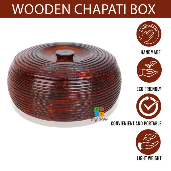 Craft_Cooper_Wooden_Chapati_Roti_Hot_Box_in_Sheesham_Wood_Casseroles_for_Kitchen_Dabba_Case_Server_Tableware_Serve_ware_(Brown)