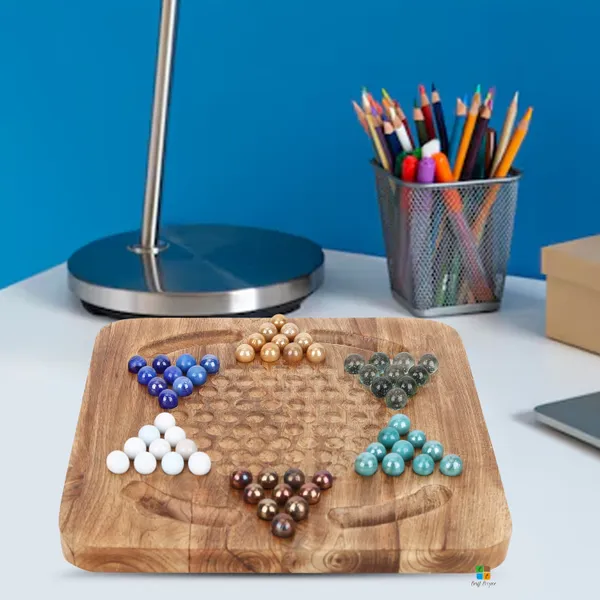 Craft_Cooper_Wooden_Chinese_Checkers_Set_with_60_Vibrant_Glass_Marbles_in_6_Distinct_Colors_-_Perfect_Strategy_Game_for_Kids_&_Adults,_Enhance_Your_Family_Game_Night