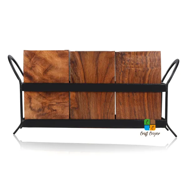 Craft_Cooper_Wooden_Cutlery_Holder_for_Dining_Table_with_3_Wooden_jar_and_one_Wrought_Iron_Stand