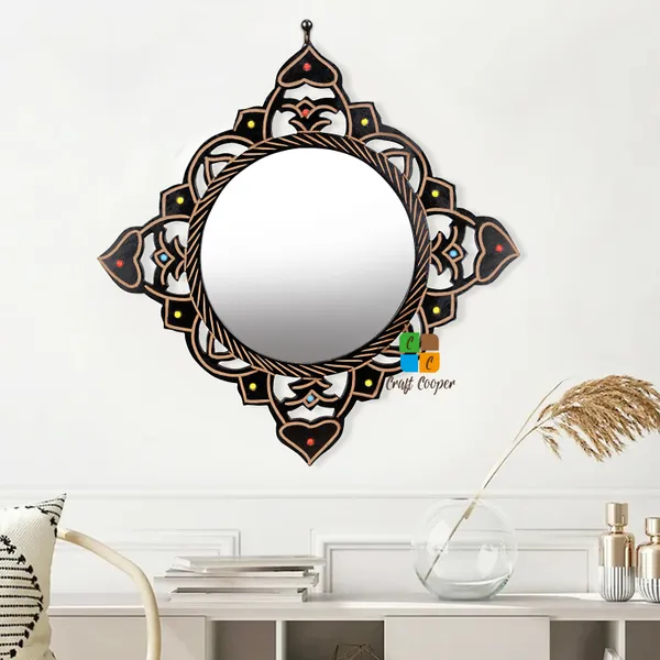 Craft_Cooper_Wooden_Decorative_Square_Shape_Mirror