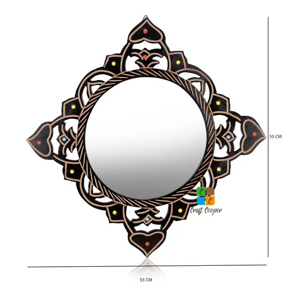 Craft_Cooper_Wooden_Decorative_Square_Shape_Mirror