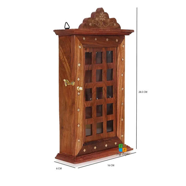 Craft_Cooper_Wooden_Key_Holder_Almirah_Design_|_Square_Design__|_Wall_Hanging_Decor