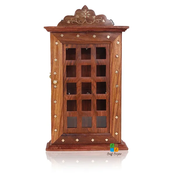 Craft_Cooper_Wooden_Key_Holder_Almirah_Design_|_Square_Design__|_Wall_Hanging_Decor