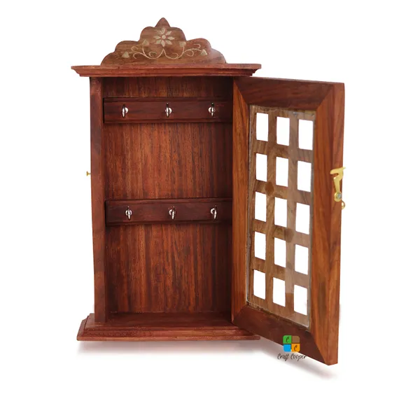 Craft_Cooper_Wooden_Key_Holder_Almirah_Design_|_Square_Design__|_Wall_Hanging_Decor