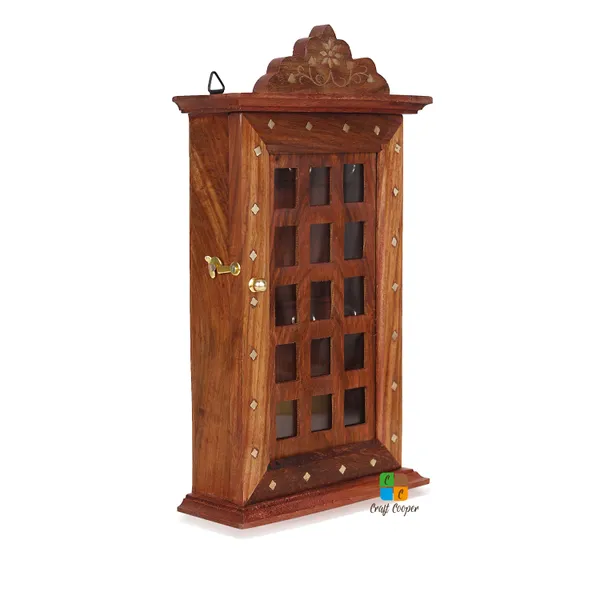 Craft_Cooper_Wooden_Key_Holder_Almirah_Design_|_Square_Design__|_Wall_Hanging_Decor