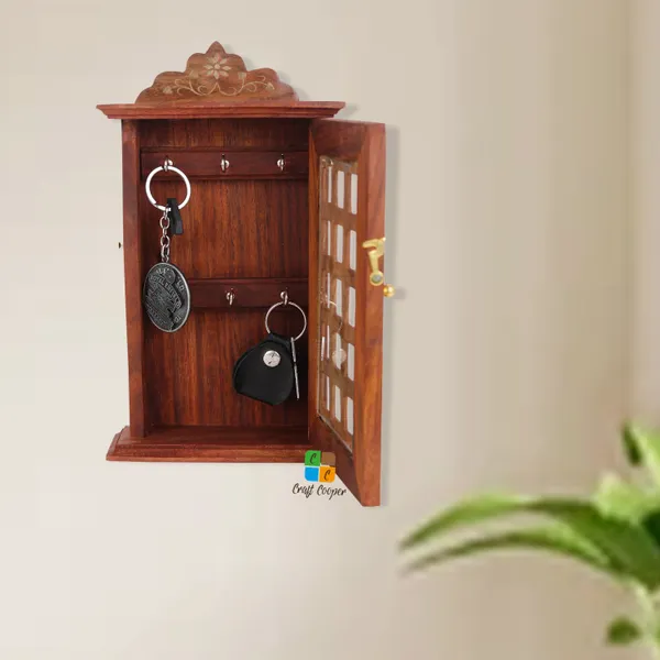 Craft_Cooper_Wooden_Key_Holder_Almirah_Design_|_Square_Design__|_Wall_Hanging_Decor