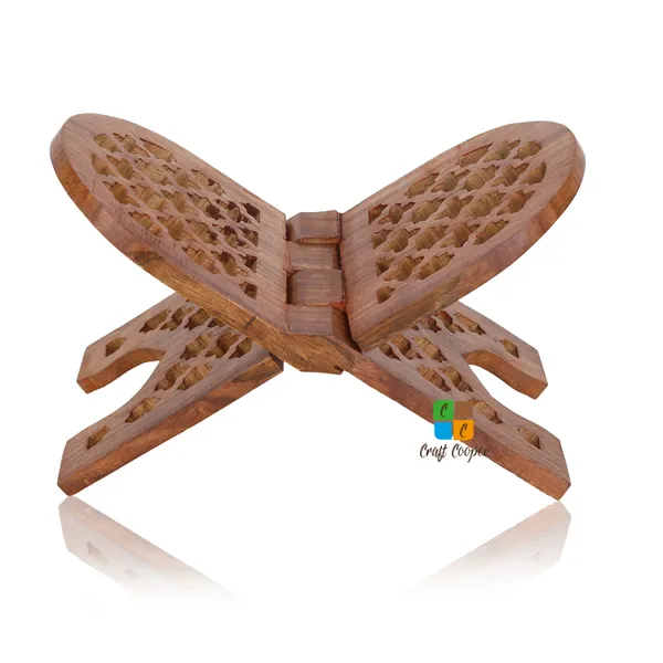 Craft_Cooper_Wooden_Rehal_Design_Rosewood_Holy_Book_Reader|_Book_Storage|_Book_Holder|_Holy_Book_Reader|_Book_Stand|_Holy_Book_Stand_Box_for_Quran_Ramayana_Bible_Gita_&_Guru_Granth_Sahib-_Brown