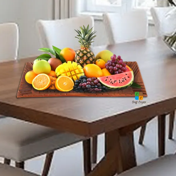 Craft_Cooper_Wooden_Serving_Tray_Set_of_3_(Large,_Medium_and_Small)_with_Brass_Work,_Serving_Platters_and_Trays_for_Party,_Food_and_Tea_Wooden_Decorative_Trays_for_Coffee_Table,_Brown