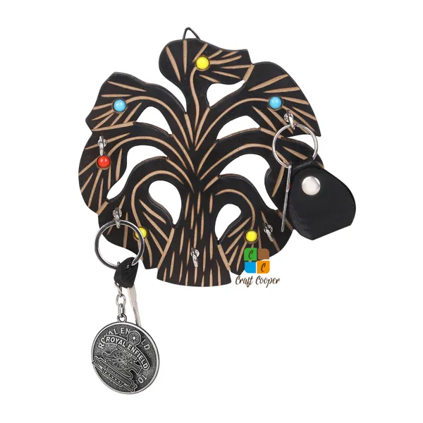 Craft_Cooper_Wooden_Tree_Shaped_Wall_Decor_Hanging_Keychain_Holder_Wood_Key_Holder__(5_Hooks,_Brown)