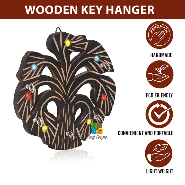 Craft_Cooper_Wooden_Tree_Shaped_Wall_Decor_Hanging_Keychain_Holder_Wood_Key_Holder__(5_Hooks,_Brown)