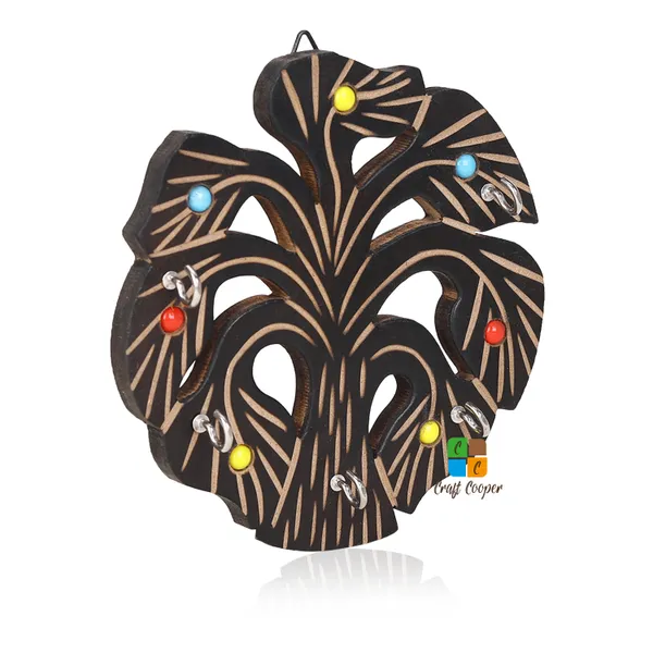 Craft_Cooper_Wooden_Tree_Shaped_Wall_Decor_Hanging_Keychain_Holder_Wood_Key_Holder__(5_Hooks,_Brown)