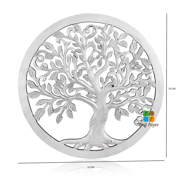 Craft_Cooper_Wooden_Tree_of_Life_Wall_Hanging_Home_Decor_Art_–_Wooden_Wall_Silhouette_Art_Tree_of_Life_Family_Tree_Home_Office_Decoration_Bedroom_Living_Room_Decor_55_Cm_(Silver)