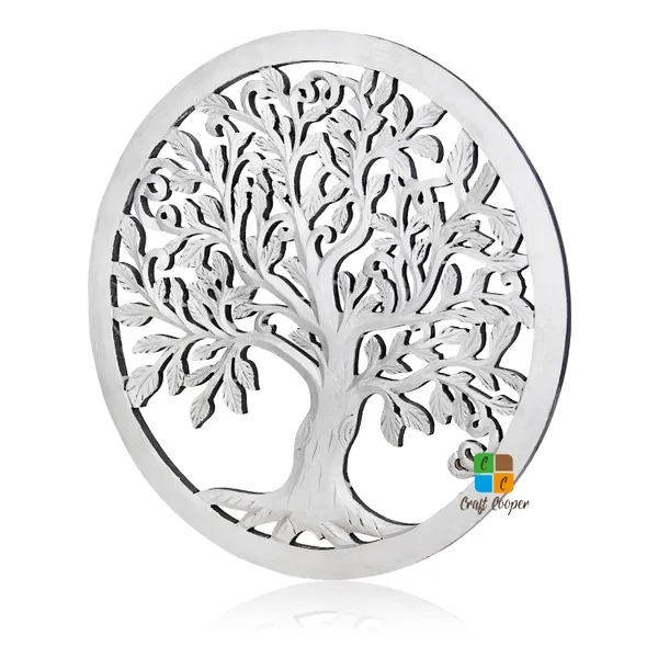 Craft_Cooper_Wooden_Tree_of_Life_Wall_Hanging_Home_Decor_Art_–_Wooden_Wall_Silhouette_Art_Tree_of_Life_Family_Tree_Home_Office_Decoration_Bedroom_Living_Room_Decor_55_Cm_(Silver)