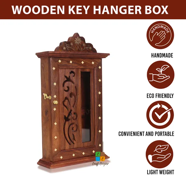 Craft_Cooper_Wooden_Wall_Mount_Hanging_Safe_Box_Keychain_Holder_Antique_Design_Gifts_