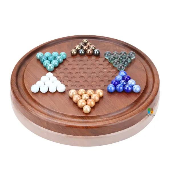 Wooden_Chinese_Checkers_Game_With_Glass_Marbles_Handcrafted_Sheesham_Wood,_Scratch-Resistant_Board_Perfect_Game_For_Adults,_Teens_&_Older_Children