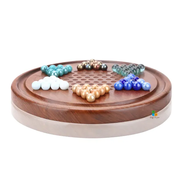 Wooden_Chinese_Checkers_Game_With_Glass_Marbles_Handcrafted_Sheesham_Wood,_Scratch-Resistant_Board_Perfect_Game_For_Adults,_Teens_&_Older_Children