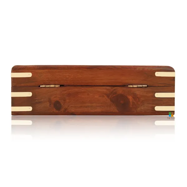 Wooden_Rectangle_Shape_Flower_And_Elephant_Printed_Jewellery_Box_|_Multipurpose_Box_For_Storage