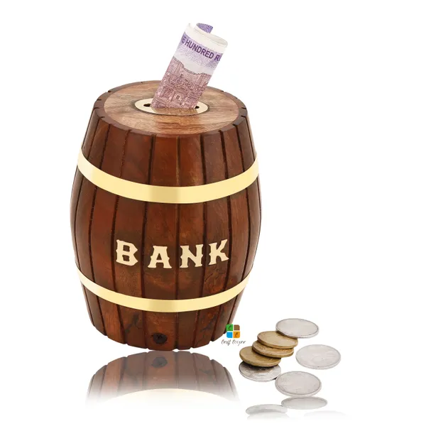 Handmade_Wooden_Barrel_Money_Piggy_Bank_|_Gift_Items_For_Kids