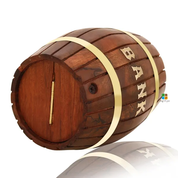 Handmade_Wooden_Barrel_Money_Piggy_Bank_|_Gift_Items_For_Kids